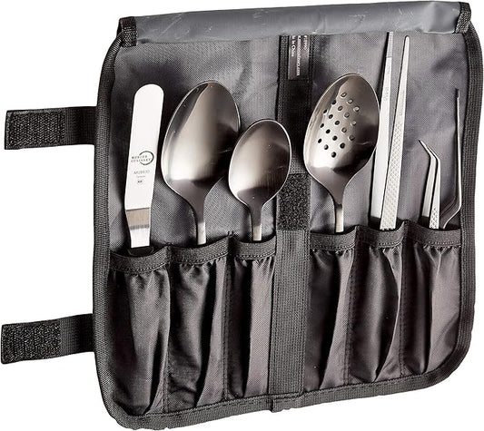 Mercer Culinary 8 Piece Plating Set, Matte Black