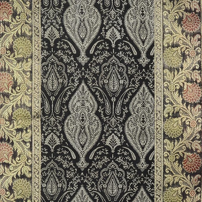 Black Silk Table Runner 72 x 14 Inch | Decorative Dining Table Runner with Tassels | Traditional Woven Table Linen for Dining Room, Coffee Table, Console Table & Home Décor - Image 4