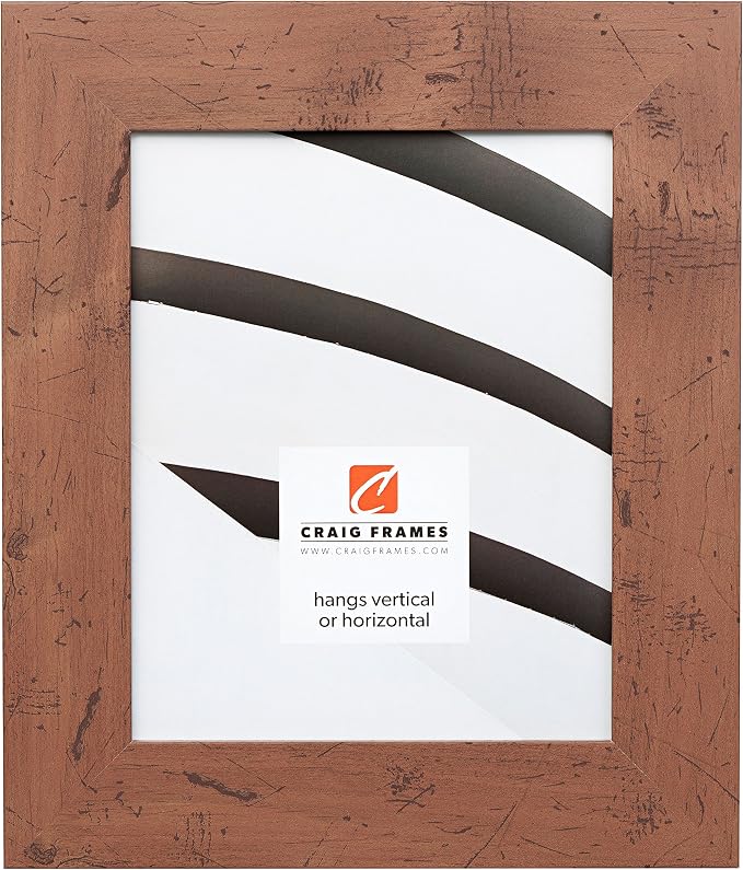 Craig Frames 10x26 Light Walnut Brown Picture Frame for Posters and Photos | Lightweight shatter resistant acrylic facing with a rigid backing board, made in the USA by CraigFrames
